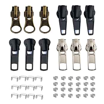 Amazon.com: JOSDIOX Zipper Repair Kit #5 Zippers Pull 12 Pcs